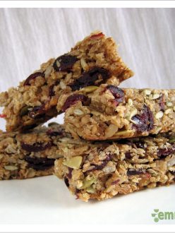 Chewy Cranberry Granola Bars