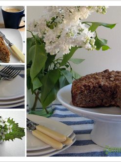 Whole Wheat and Spelt Banana Coconut Crumble Cake