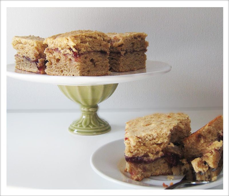 Spelt Crumb Cake with Fruit Swirl