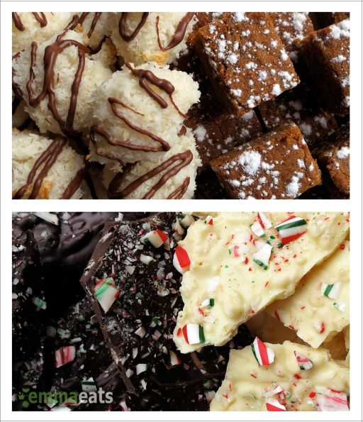 Macaroons, Ginger Spice Cake and Crispy Mint Chocolate Bark