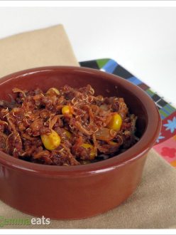 Mexican-Style Quinoa with Pulled Pork