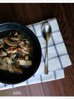 Roasted Turkey and Mushroom Soup