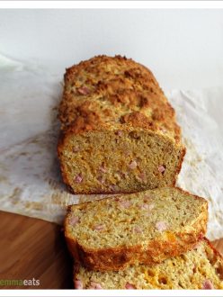 Ham and Cheddar Quickbread | EmmaEats