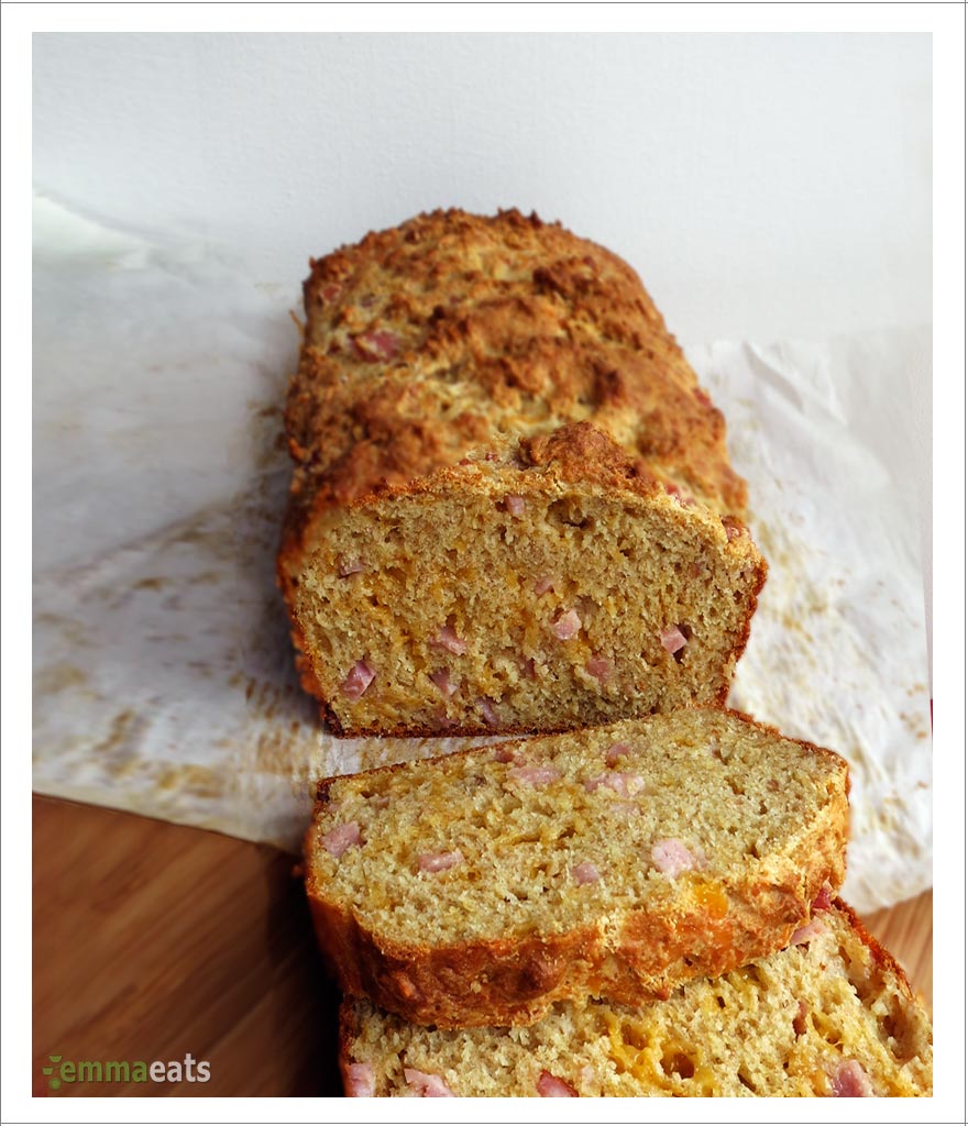 Ham and Cheddar Quickbread | EmmaEats