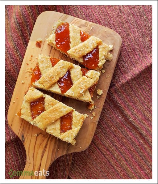 Apricot Tart Squares | Baracslekvaros Racsos | EmmaEats