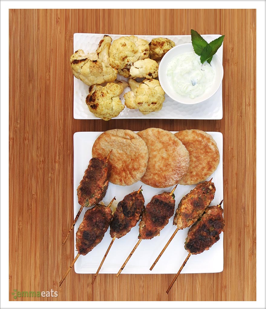 Lamb Lollypops with Cucumber Raita | EmmaEats