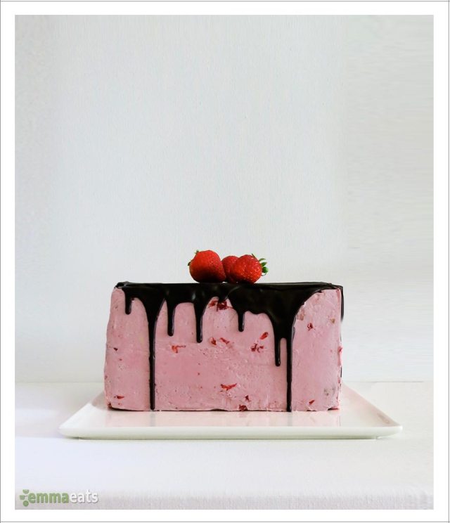 Vanilla Cake with Perfectly Pink Strawberry Swiss Meringue Frosting | EmmaEats