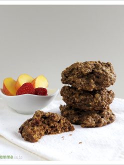 Peach Pie Soft Breakfast Cookies [Vegan] | EmmaEats