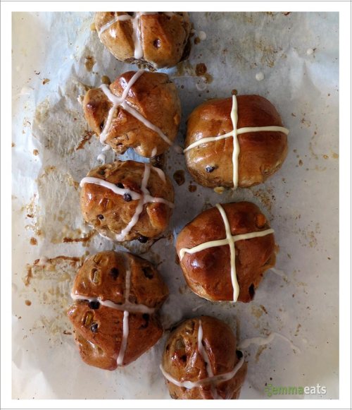 Hot Cross Buns, Vegan and Traditional | EmmaEats