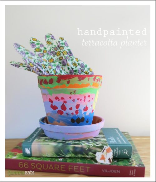 Handpainted Terracotta Planter | EmmaEats