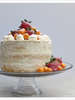 Nearly Naked Grapefruit Cake | EmmaEats