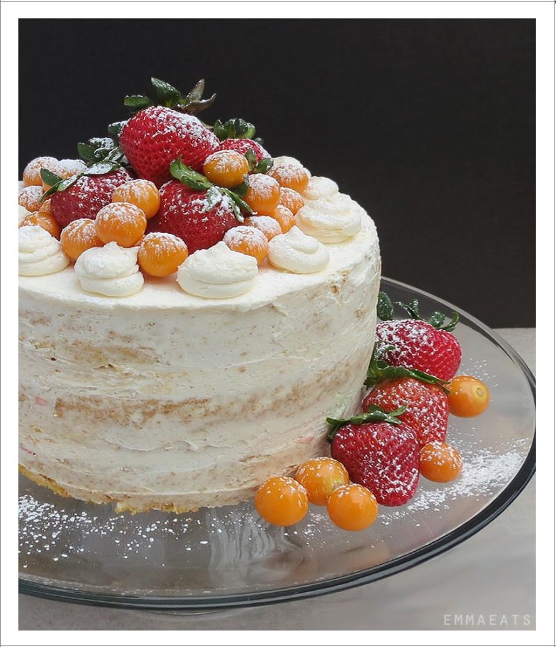 Nearly Naked Grapefruit Cake | EmmaEats
